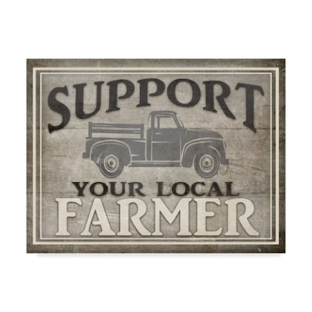 Lightboxjournal 'Vintage Farm Local Farmer' Canvas Art,35x47